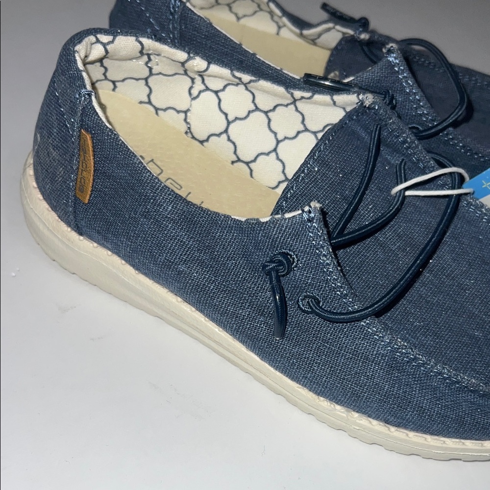 NWT Hey Dude Navy Blue Casual Slip-Ons size k13 - Picture 3 of 8